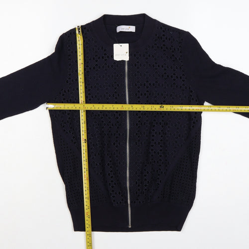 Marks and Spencer Per Una Women’s Navy UK 8 Full Zip Knit Cardigan