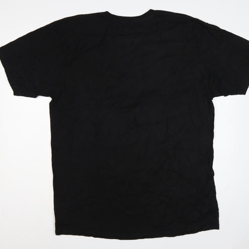 Vans Men’s Black XL Classic Fit Skull Graphic Print T-Shirt