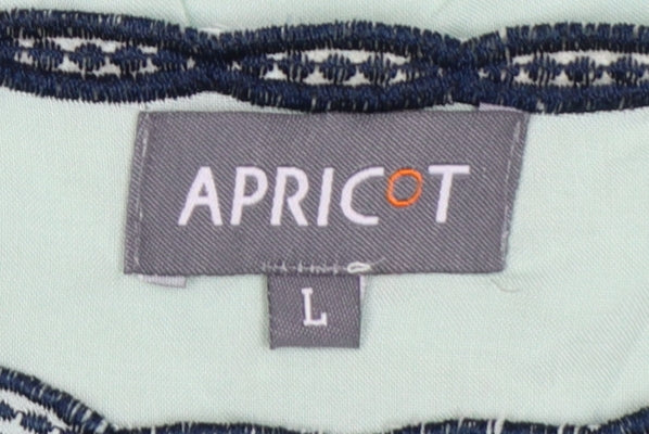Apricot Women’s Green L Cotton Embroidered Crochet Camisole Tank Top