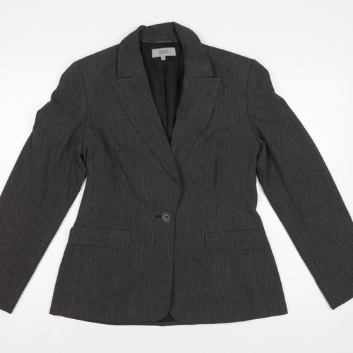 Marks and Spencer Women's Black Mix UK 12 Tailored Blazer