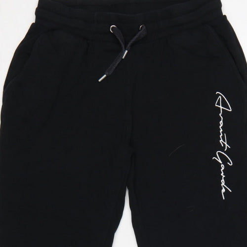 Avant Garde Paris Men’s Black M Logo Drawstring Cuffed Joggers