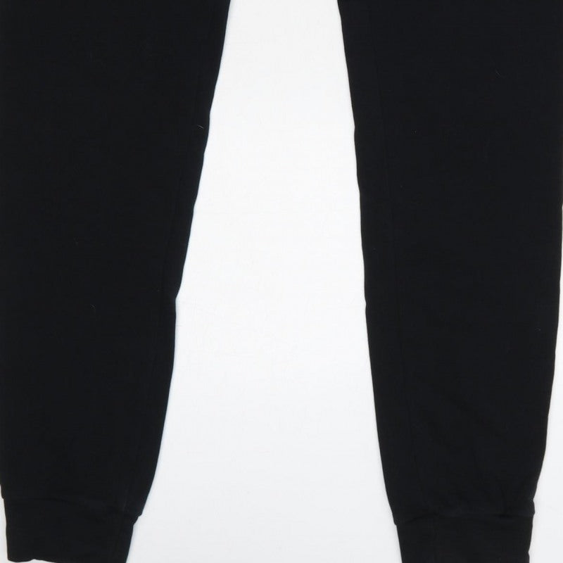 Avant Garde Paris Men’s Black M Logo Drawstring Cuffed Joggers