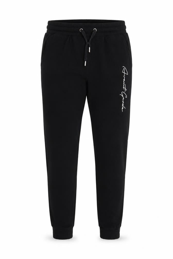 Avant Garde Paris Men’s Black M Logo Drawstring Cuffed Joggers