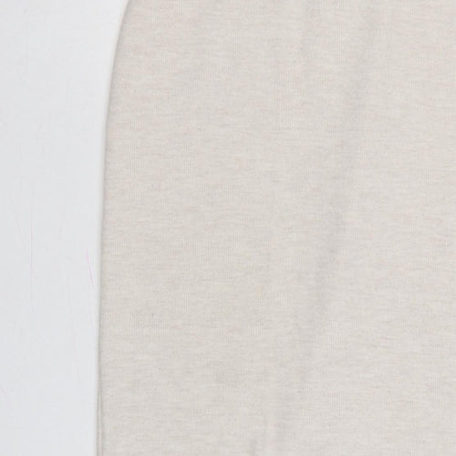 Zara Women Beige Size 8 Long Knit Straight Pencil Skirt