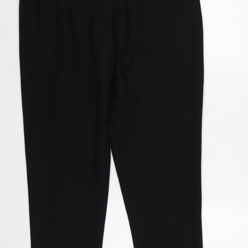 Oasis Women’s Black UK 12 Pleated Tapered Tailored Dress Trousers