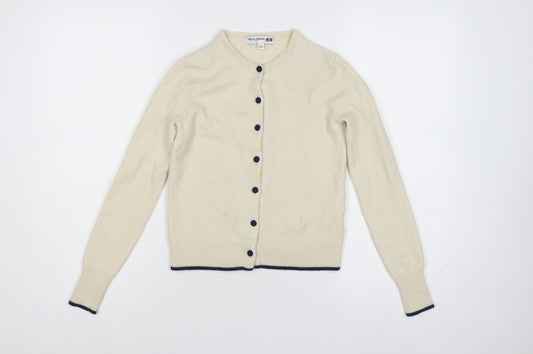 Ines de la Fressange Women Ivory XS Cashmere Button Cardigan