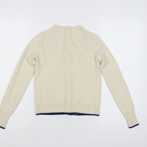 Ines de la Fressange Women Ivory XS Cashmere Button Cardigan