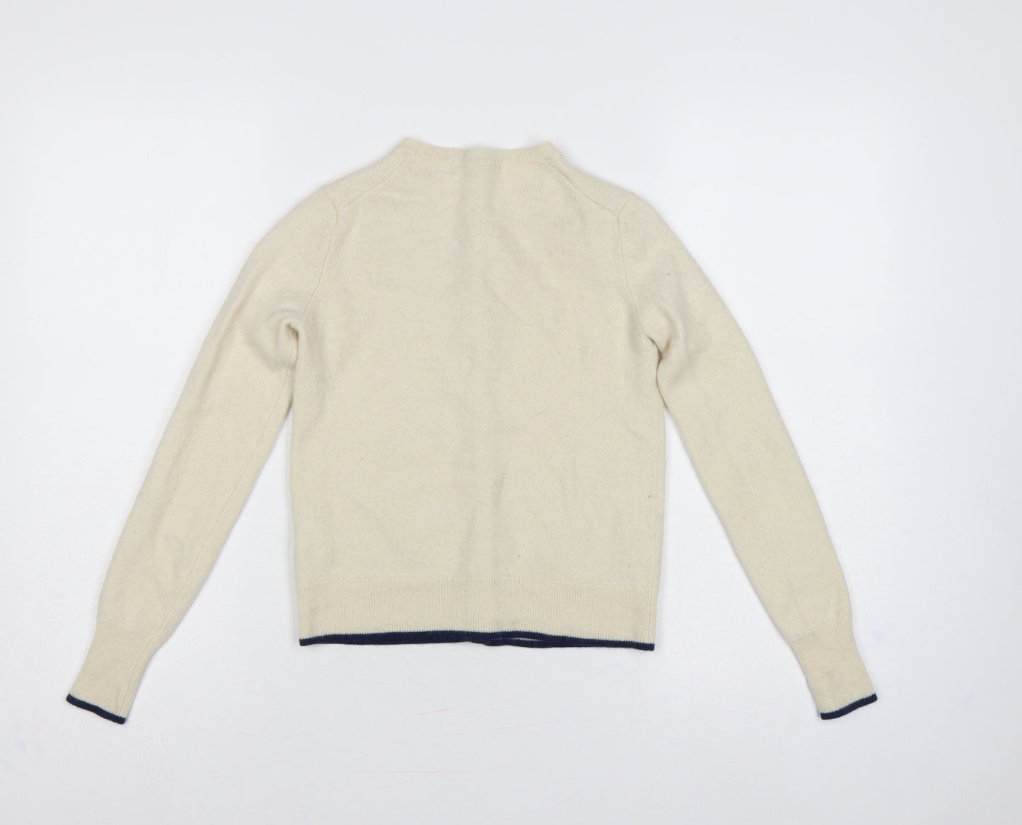 Ines de la Fressange Women Ivory XS Cashmere Button Cardigan