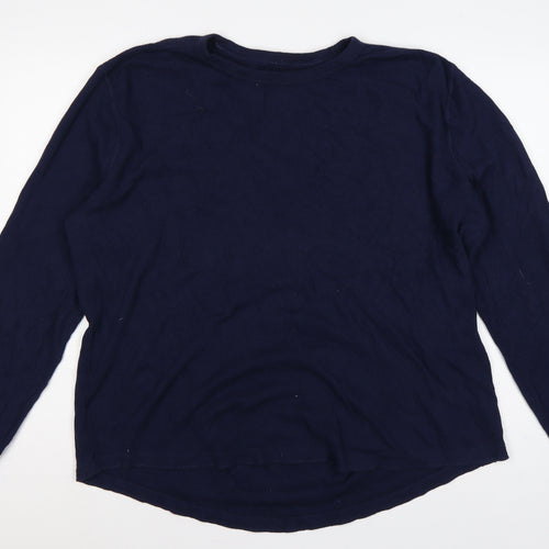 GAP Men’s Blue XL Thermal Waffle Knit Long Sleeve Crew Neck T-Shirt