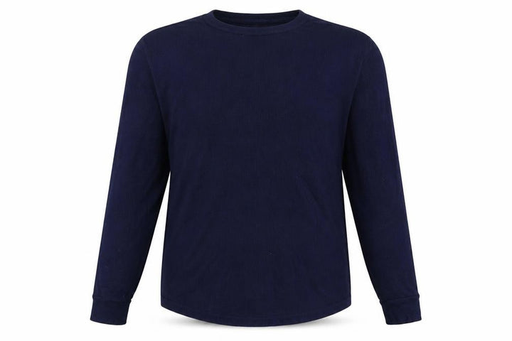 Gap Men’s Blue XL Thermal Waffle Knit Long Sleeve Crew Neck T-Shirt