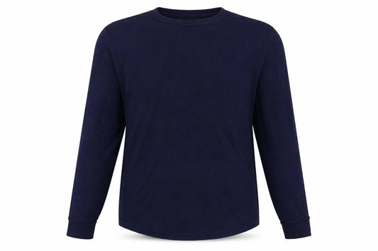 GAP Men’s Blue XL Thermal Waffle Knit Long Sleeve Crew Neck T-Shirt