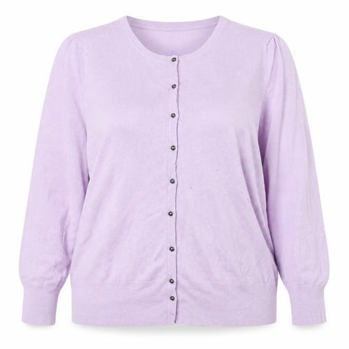 Marks and Spencer Women Purple Size 18 Button Knit Cardigan
