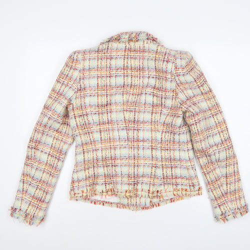 River Island Women Multicoloured UK 10 Bouclé Double-Breasted Blazer
