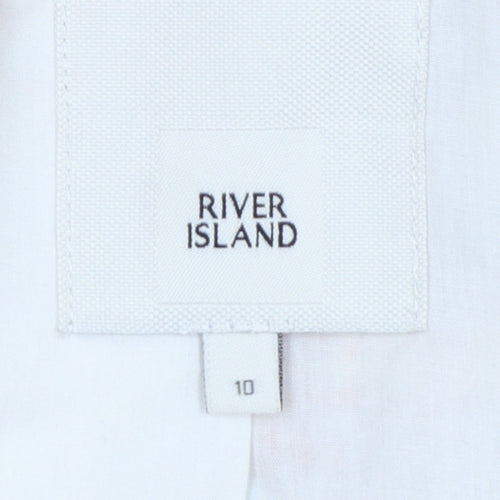 River Island Women Multicoloured UK 10 Bouclé Double-Breasted Blazer