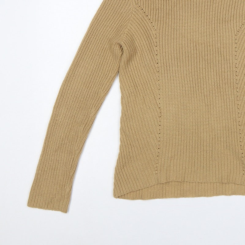 Additional view of BHS Women’s Beige, size UK 12, Roll Neck Rib Knit jumper