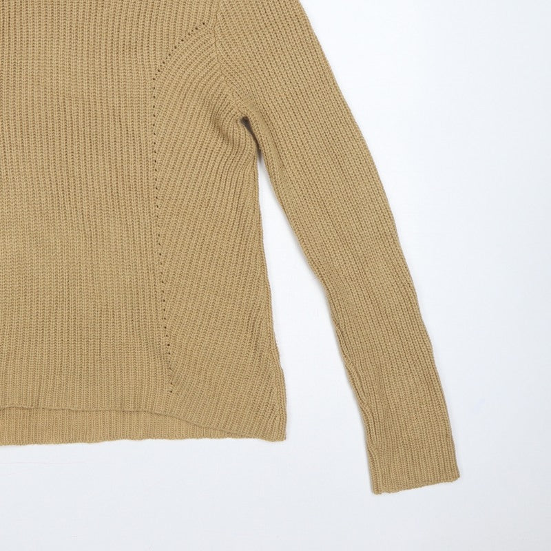 Additional view of BHS Women’s Beige, size UK 12, Roll Neck Rib Knit jumper