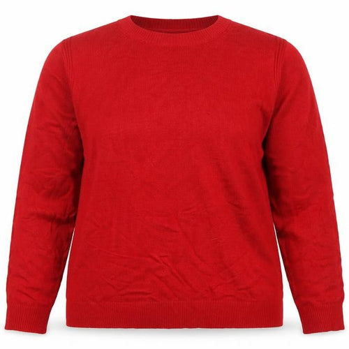 Marks and Spencer Women’s Red L Crew Neck Fine Knit Pullover Jumper
