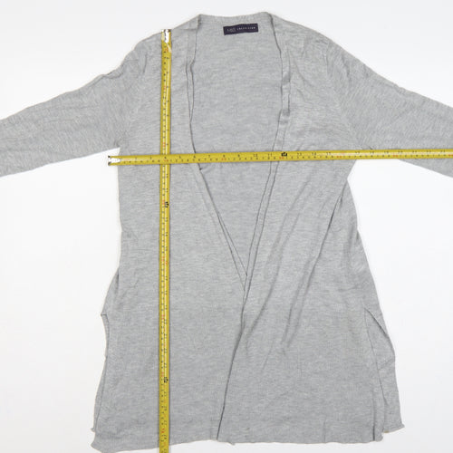 Marks & Spencer Women Grey S Open Knit Longline Cardigan
