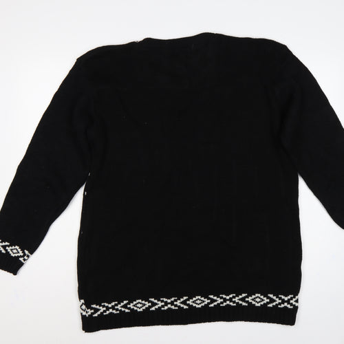 Whisper Women’s Black 2XL Merry Christmas Ya Filthy Animal Jumper