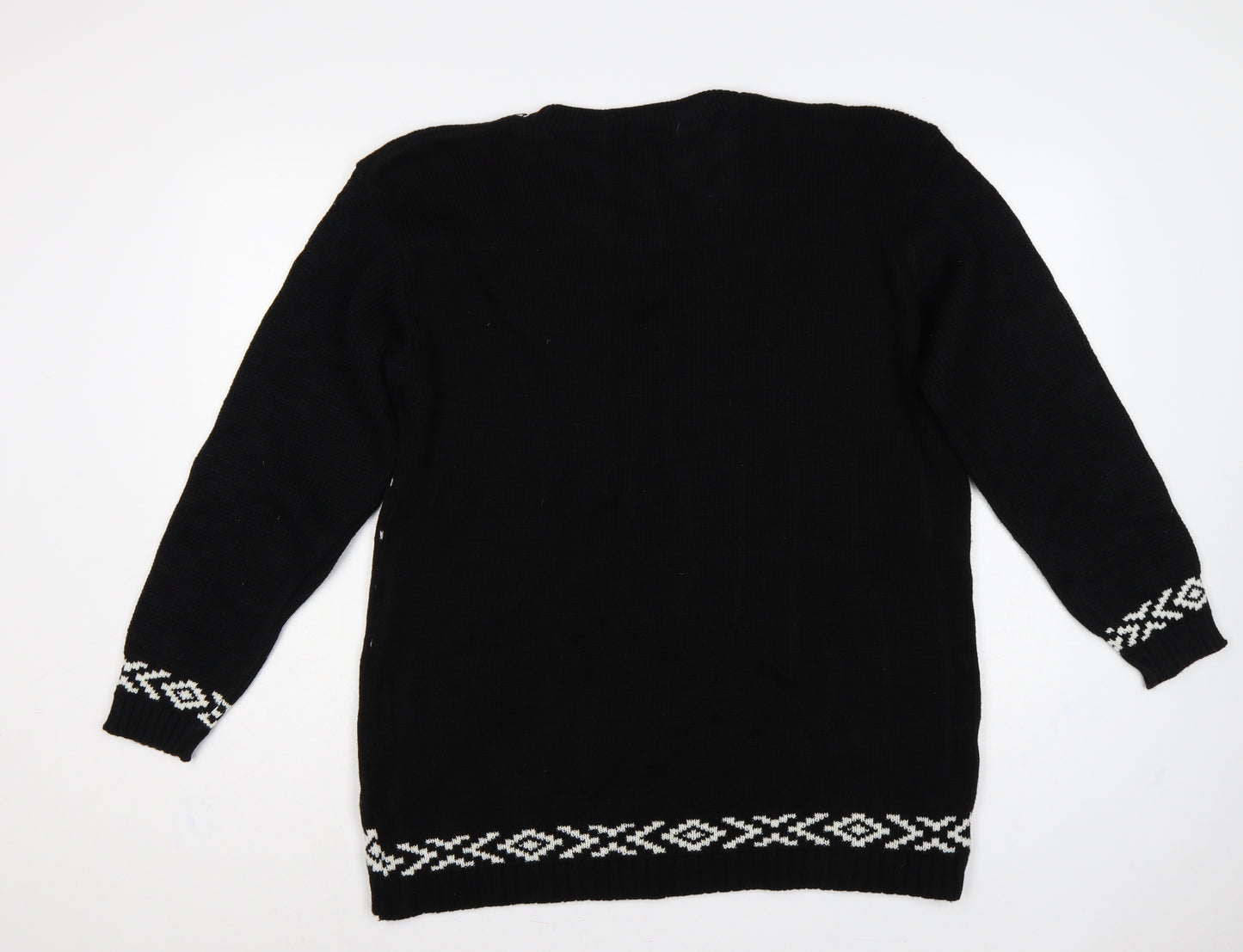 Whisper Women’s Black 2XL Merry Christmas Ya Filthy Animal Jumper