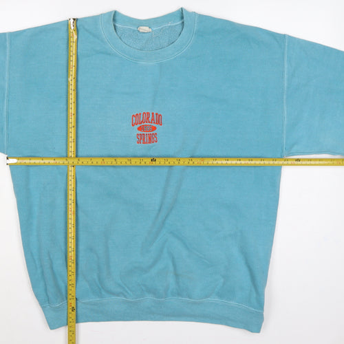 Colorado Women’s Blue M Pullover Sweatshirt 1995 Springs Embroidered