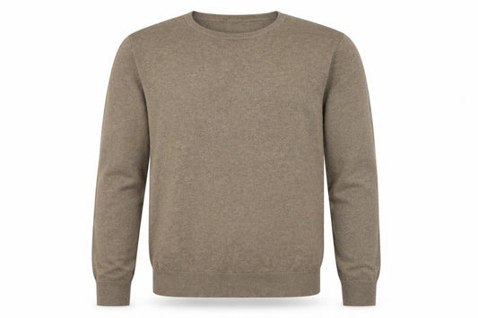 Next Men’s Brown Cotton Blend Crew Neck Pullover Jumper Size M