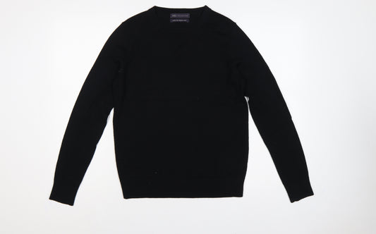 Marks and Spencer Women’s Black UK 6 Merino Wool Crew Neck Jumper