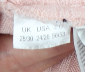 Capsule Women’s Pink Size 30 Round Neck Striped Knit Pullover Jumper
