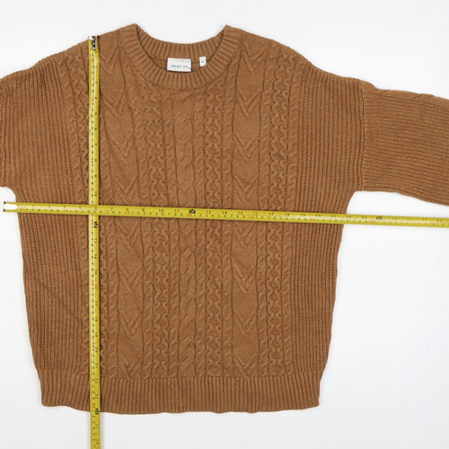 Next Women’s Brown Medium Cable-Knit Crew Neck Jumper