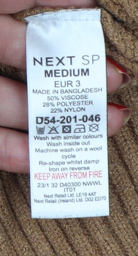 Next Women’s Brown Medium Cable-Knit Crew Neck Jumper
