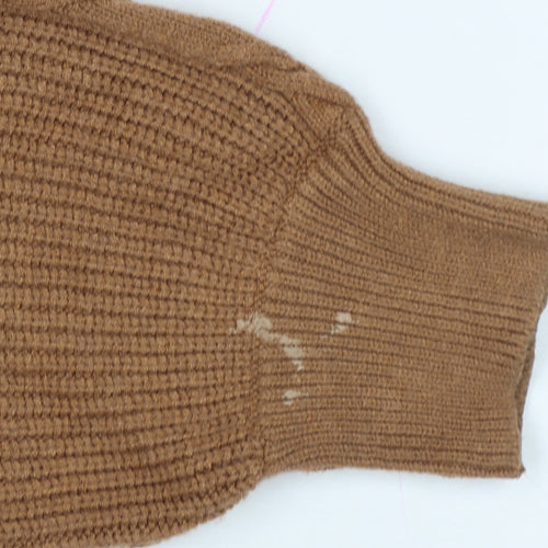 Next Women’s Brown Medium Cable-Knit Crew Neck Jumper
