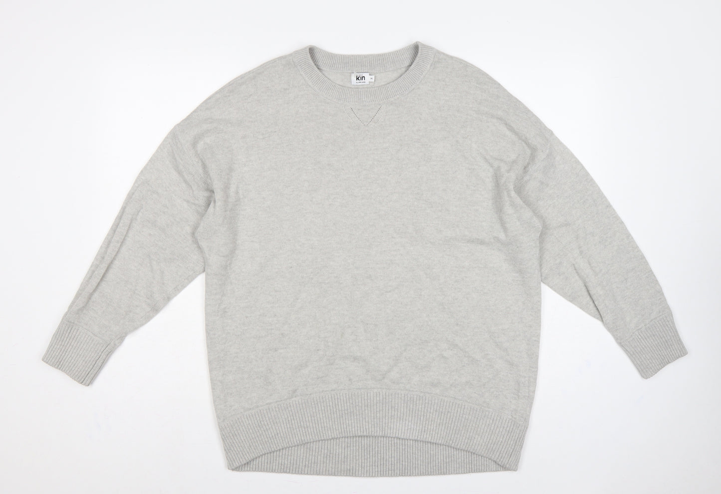 Kin by John Lewis Women Grey M Lambswool Alpaca Crew Neck Jumper