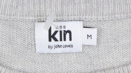Kin by John Lewis Women Grey M Lambswool Alpaca Crew Neck Jumper