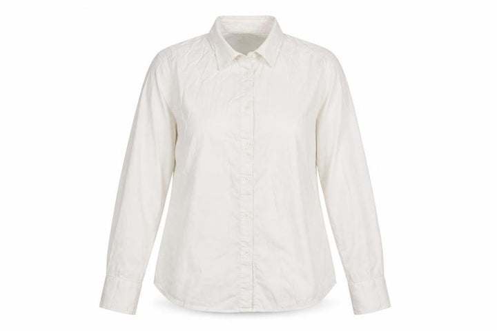French Connection Women Ivory Size 16 Classic Long Sleeve Shirt