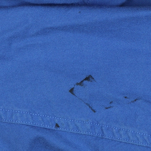Tommy Hilfiger Men’s Blue Large Cotton Button-Down Long Sleeve Shirt