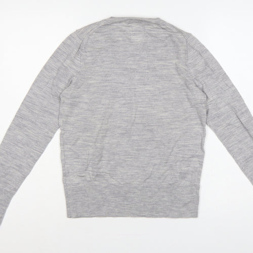 GAP Women’s Grey Merino Wool Crew Neck Pullover Jumper S Petite