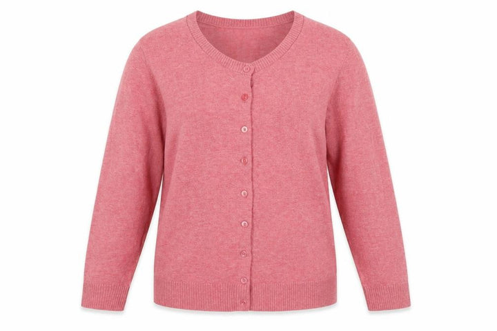 Gap Women’s Pink L Button Front Round Neck Knit Cardigan