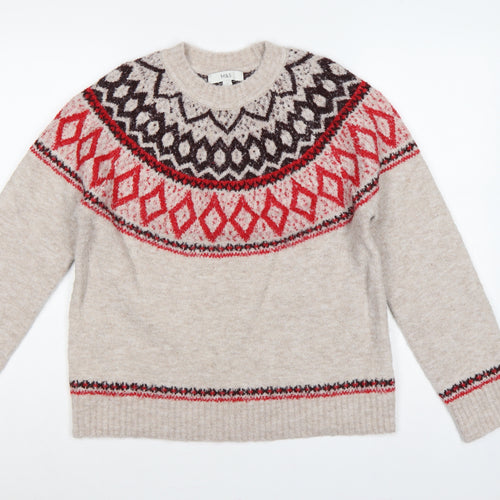 Marks and Spencer Women’s Multicoloured Fair Isle Wool Blend Jumper S