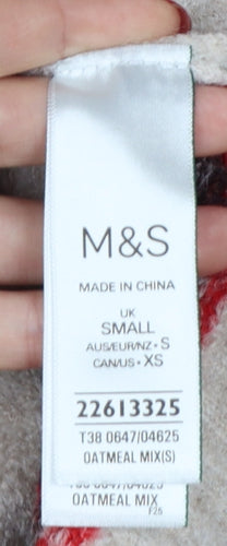Marks and Spencer Women’s Multicoloured Fair Isle Wool Blend Jumper S