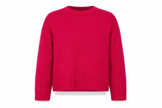 New Look Women’s Pink L Crew Neck Long Sleeve Knit Jumper