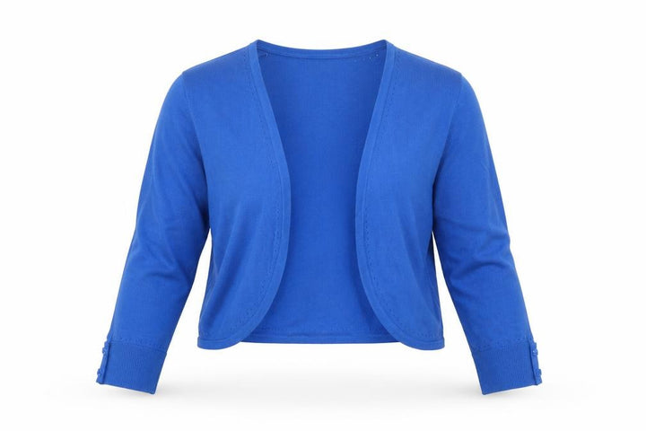 Monsoon Women’s Blue L Open Knit Cotton Cardigan Long Sleeve