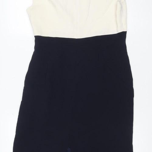 Hobbs Women Multicoloured UK 12 Colourblock Sheath Workwear Dress
