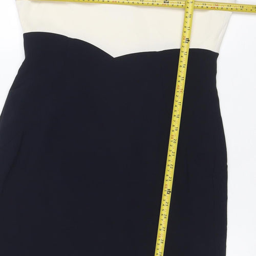 Hobbs Women Multicoloured UK 12 Colourblock Sheath Workwear Dress