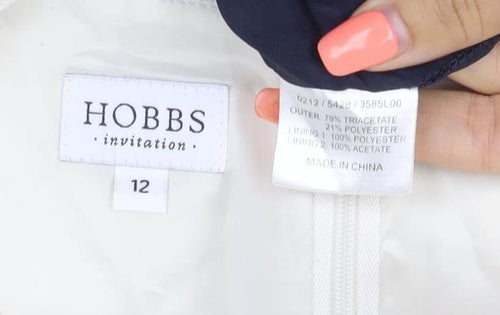 Hobbs Women Multicoloured UK 12 Colourblock Sheath Workwear Dress