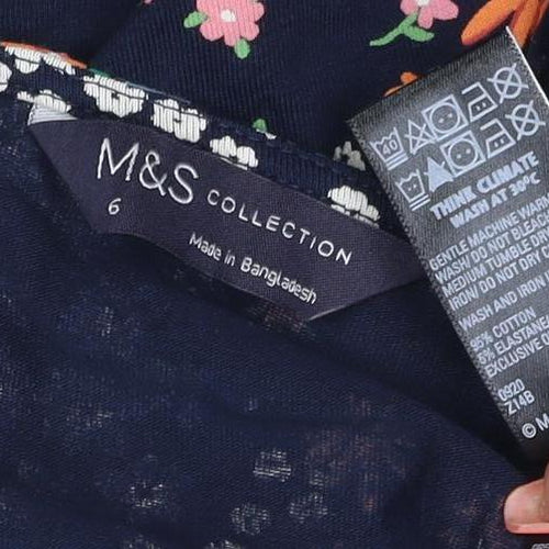 Marks and Spencer Women’s Multicoloured Floral Viscose Blouse Size 6
