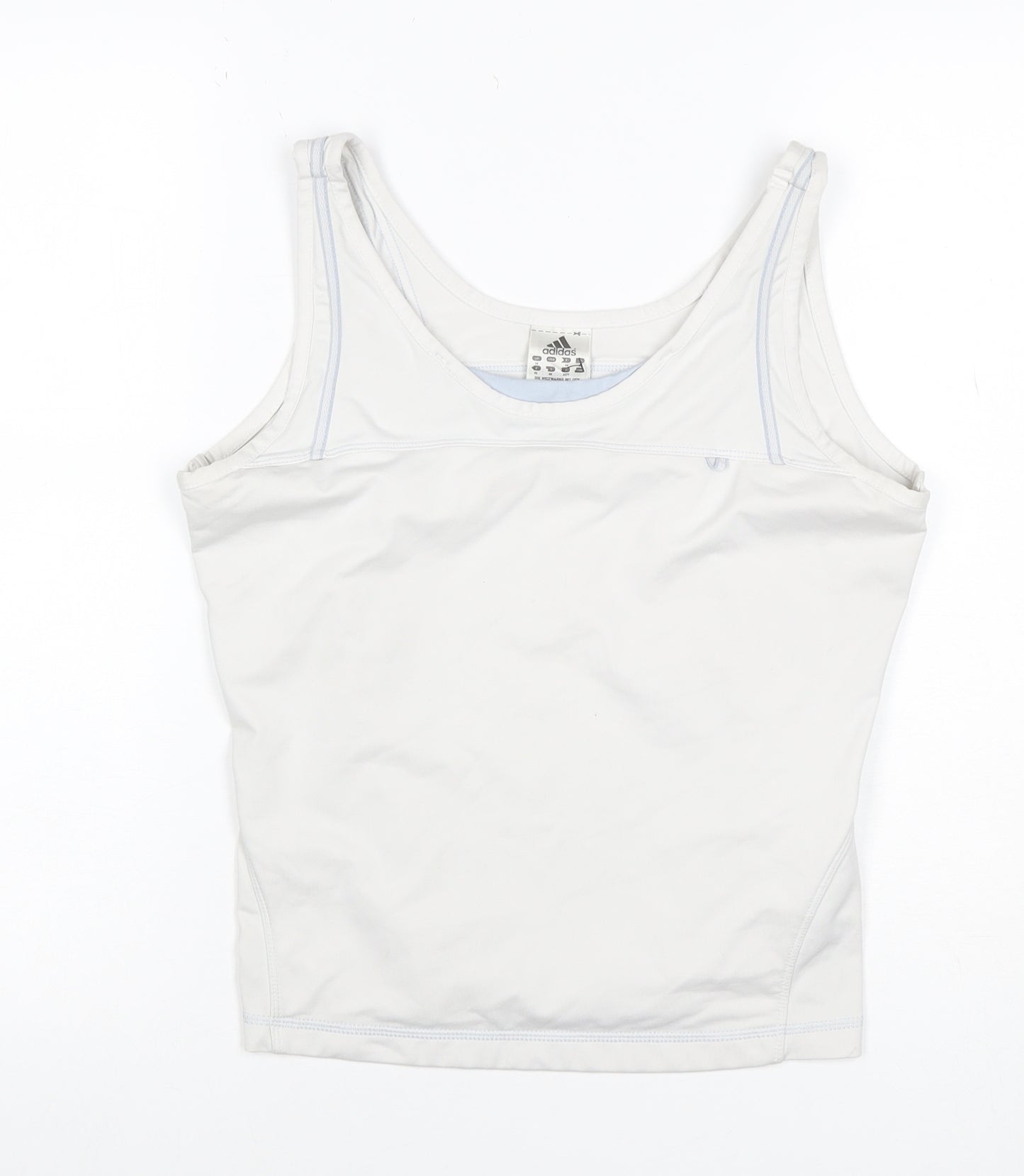 Adidas Women’s White UK 16 Climalite Racerback Sports Tank Top