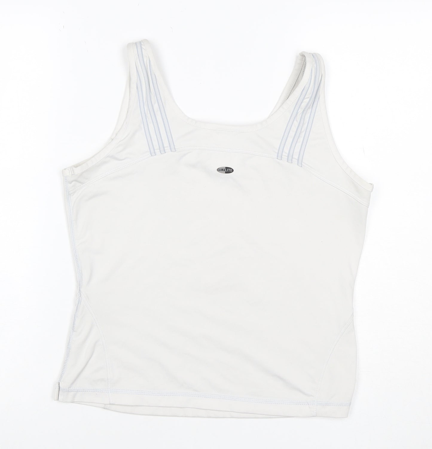 Adidas Women’s White UK 16 Climalite Racerback Sports Tank Top