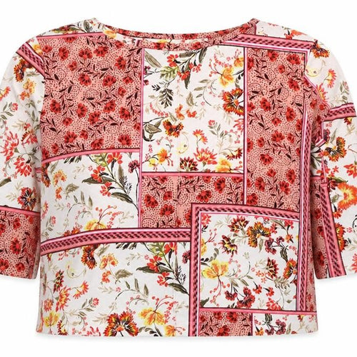 Marks and Spencer Women Multicoloured Floral Jersey Blouse UK 16