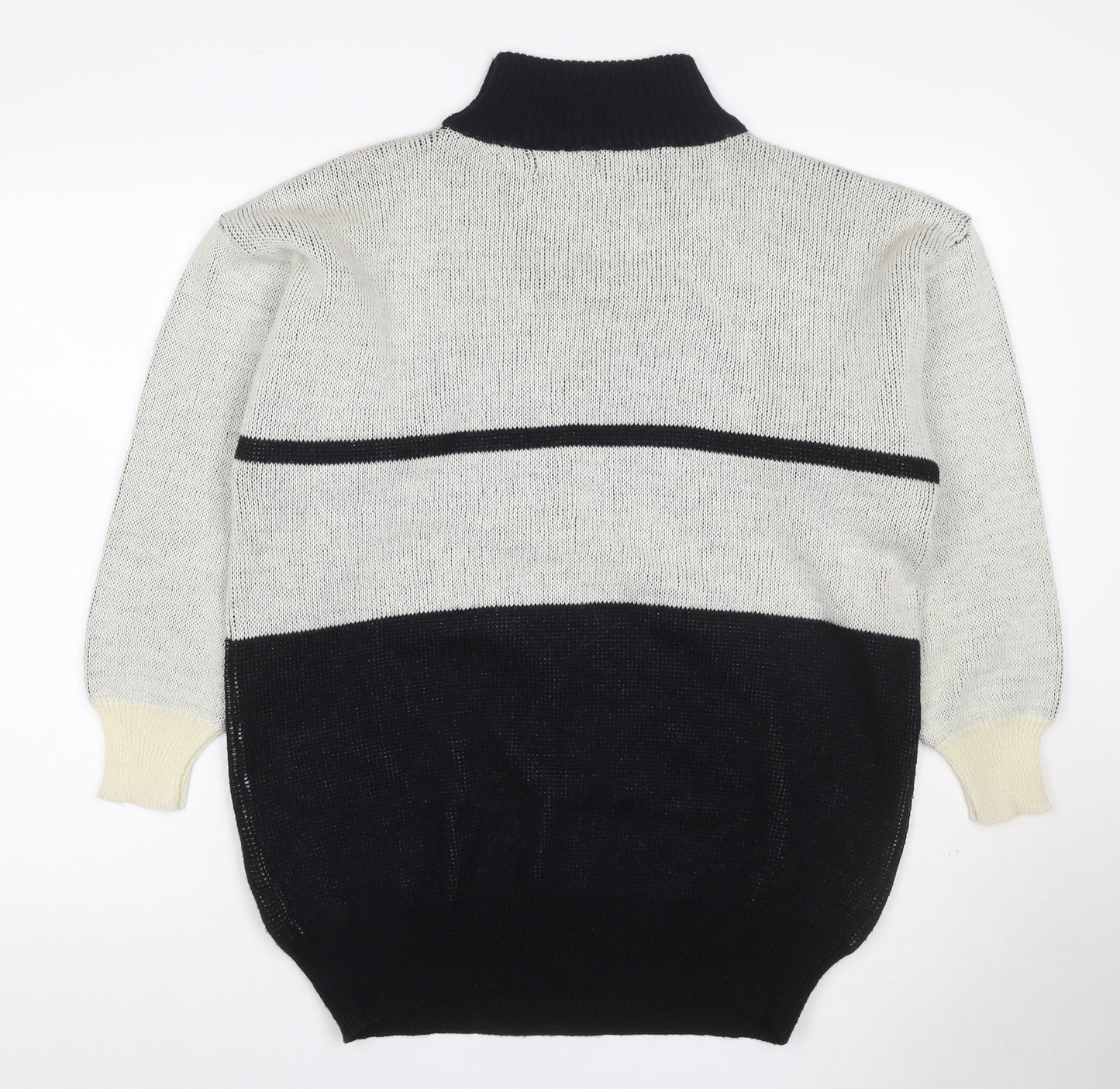 Charlotte Women’s Multicoloured M Roll Neck Geometric Knit Jumper