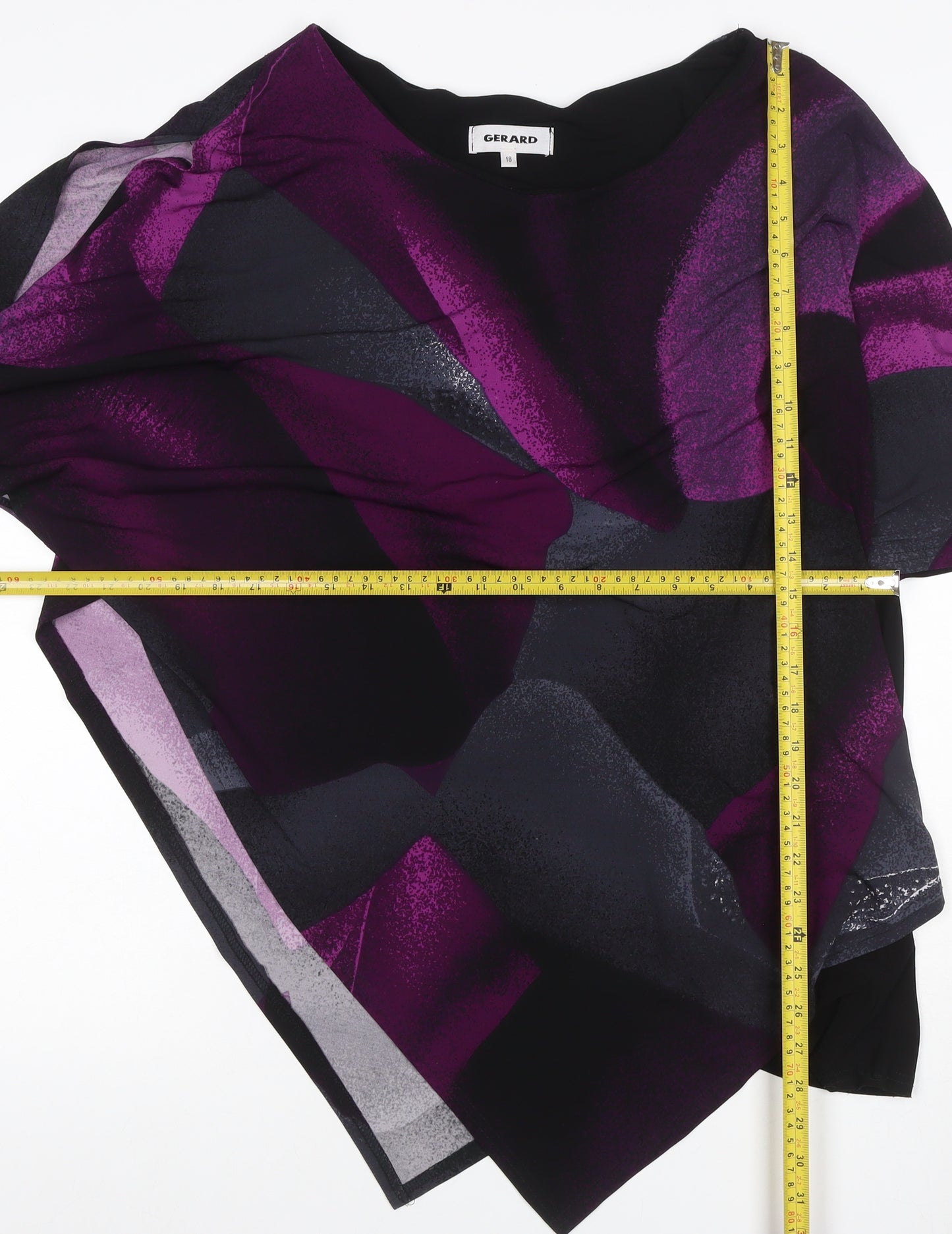 Gerard Women’s Multicoloured Geometric Kimono Blouse Size 18